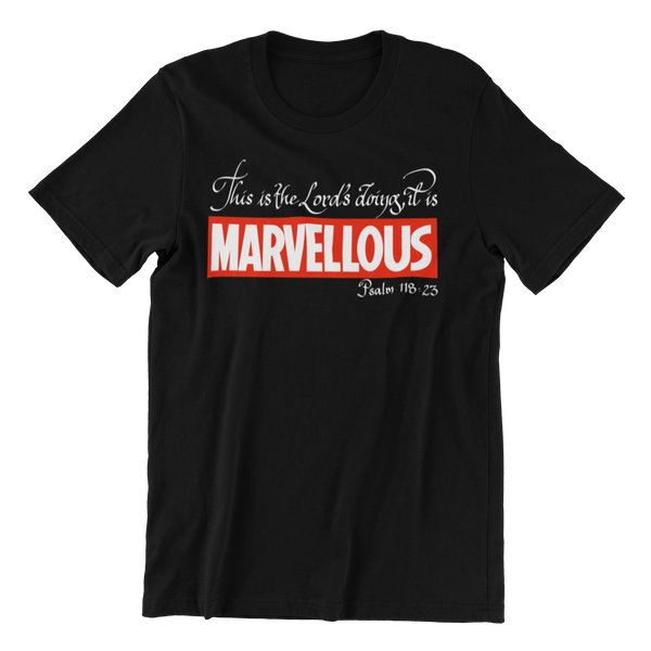 Marvellous - Black graphic T-shirt